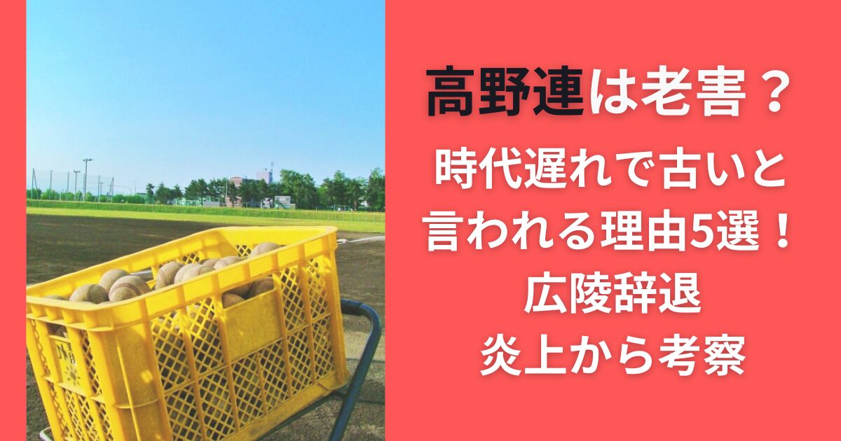 高野連は老害？時代遅れで古いと言われる理由5選！広陵辞退炎上から考察