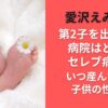 愛沢えみりが第2子を出産した病院はどこ？セレブ病院？いつ産んだのか子供の性別も