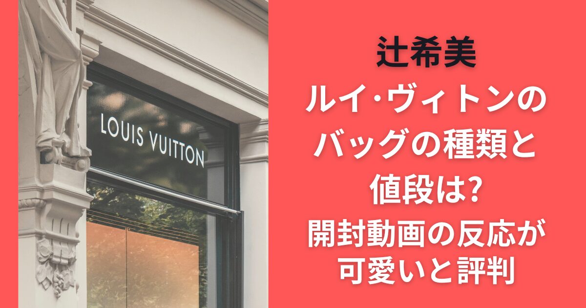 辻希美ルイ・ヴィトンのバッグの種類と値段は？開封動画の反応が可愛いと評判