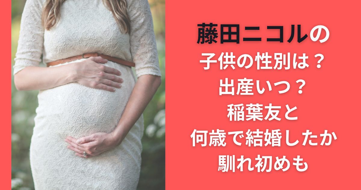 藤田ニコルの子供の性別は？出産いつ？稲葉友と何歳で結婚したか馴れ初めも