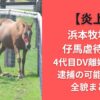 【炎上】浜本牧場の仔馬虐待疑惑｜4代目DV離婚歴の噂・逮捕の可能性まで全貌まとめ