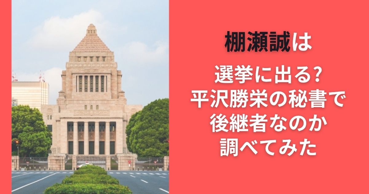 棚瀬誠は選挙に出る?平沢勝栄の秘書で後継者なのか調べてみた