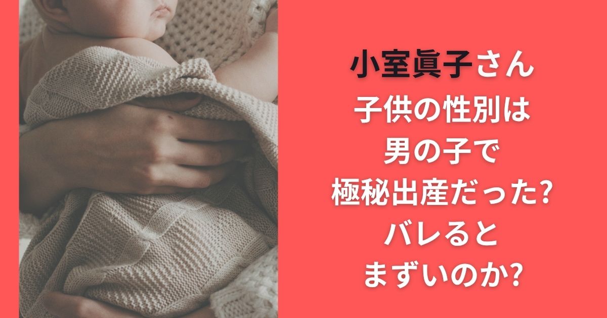 小室眞子さん子供の性別は男の子で極秘出産だった?バレるとまずいのか?