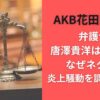 AKB花田藍衣の弁護士唐澤貴洋は何した?なぜネタに?炎上騒動を調べてみた